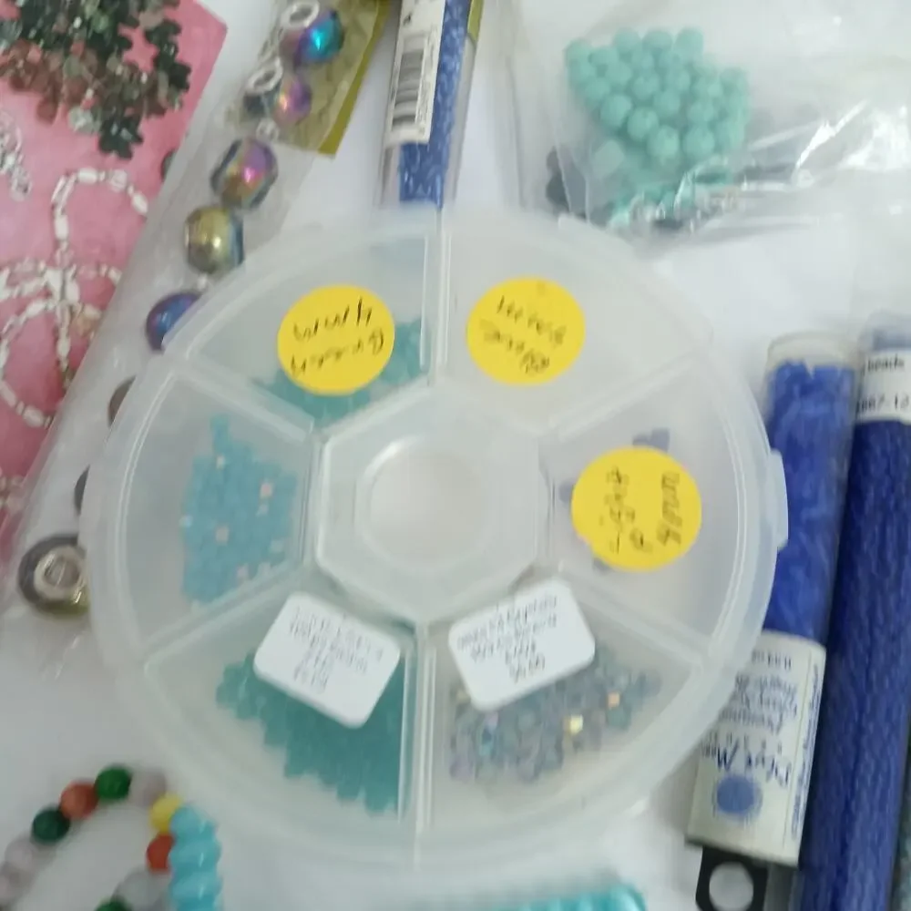 2.45 Lb Huge Lot Seed Beads Great Colors 11/0 Open Duos Czechtubes Strands Mixed